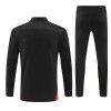 A.C. Milan Felpe da Allenamento 2024-25 Quarto-Zip Nera